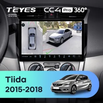 Штатная магнитола Teyes CC4 Pro 360 12/256 Nissan Tiida C13 (2015-2018) (11")
