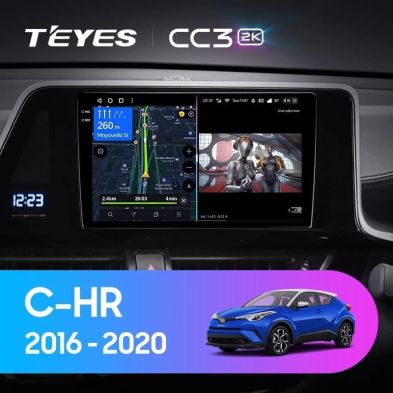 Штатная магнитола Teyes CC3 2K 360 6/128 Toyota C-HR (2016-2020) F2 Правый руль