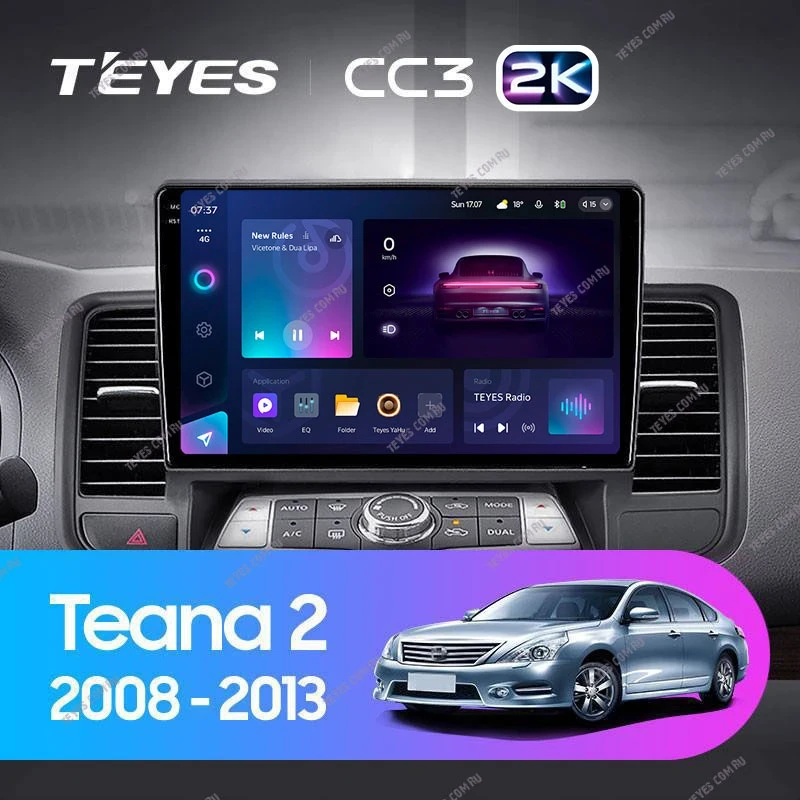 Штатная магнитола Teyes CC3 2K 4/32 Nissan Teana J32 (2008-2013) Тип-A