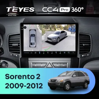 Штатная магнитола Teyes CC4 Pro 360 12/256 Kia Sorento 2 XM (2009-2012) Тип-B