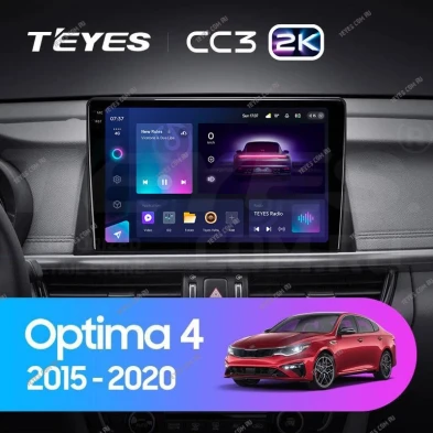 Штатная магнитола Teyes CC3 2K 4/32 Kia Optima 4 JF (2015-2020) Тип-B