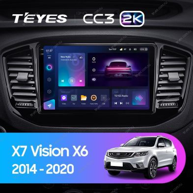 Штатная магнитола Teyes CC3 2K 6/128 Geely Emgrand X7 (2014-2020)