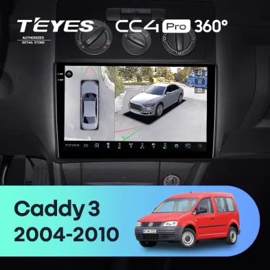 Штатная магнитола Teyes CC4 Pro 360 12/256 Volkswagen Caddy 2K (2004-2010)