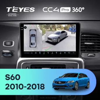 Штатная магнитола Teyes CC4 Pro 360 12/256 Volvo S60 Y20 (2010-2018)