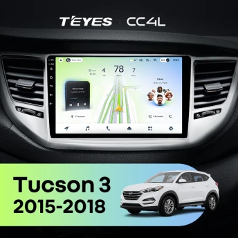 Штатная магнитола Teyes CC4L 6/64 Hyundai Tucson 3 (2015-2018) Тип-A