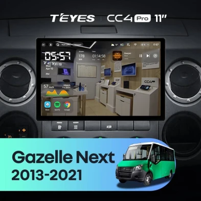 Штатная магнитола Teyes CC4 Pro 12/256 GAZ Gazelle Next (2013-2021) F3 (11")