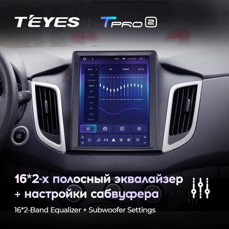 Штатная магнитола Tesla style Teyes TPRO 2 4/32 Hyundai Creta (2015-2019)