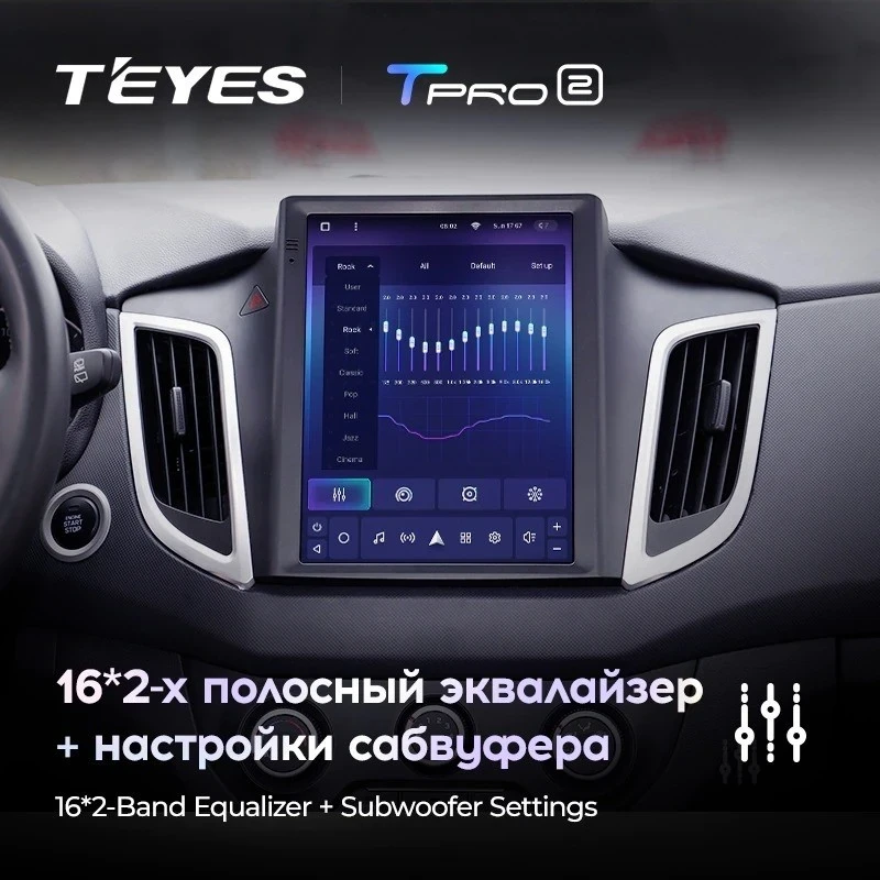 Штатная магнитола Tesla style Teyes TPRO 2 3/32 Hyundai Creta (2015-2019)