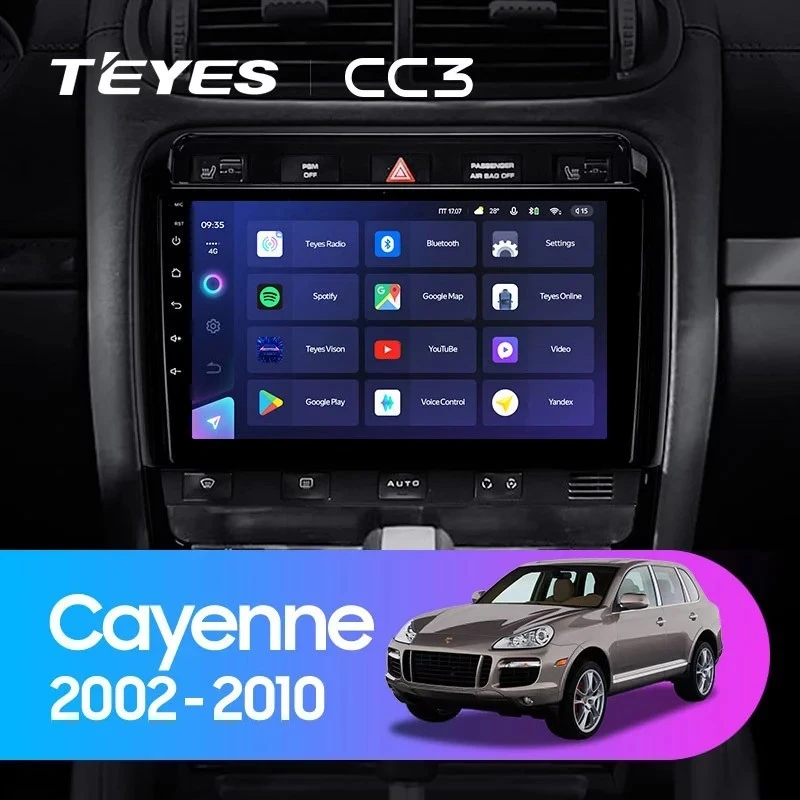 Штатная магнитола Teyes CC3 6/128 Porsche Cayenne I 1 9PA (2002-2010)