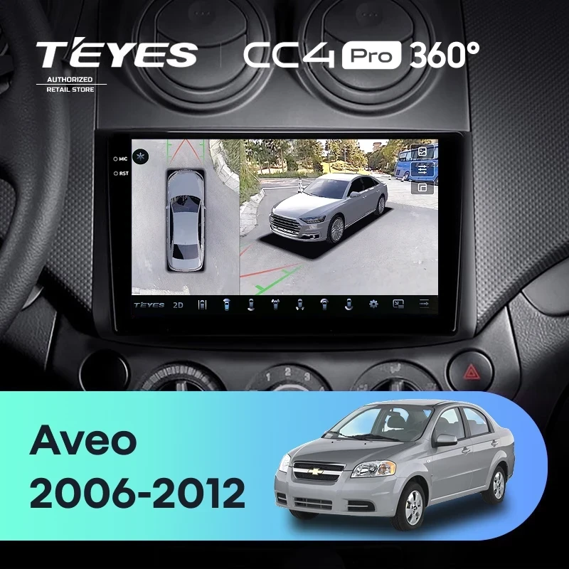 Штатная магнитола Teyes CC4 Pro 360 8/128 Chevrolet Aveo T250 (2006-2012)