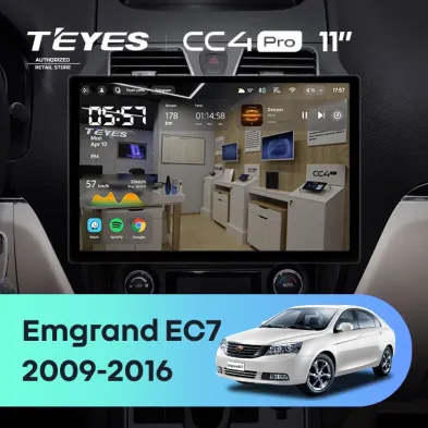 Штатная магнитола Teyes CC4 Pro 12/256 Geely Emgrand EC7 1 (2009-2016) (11")