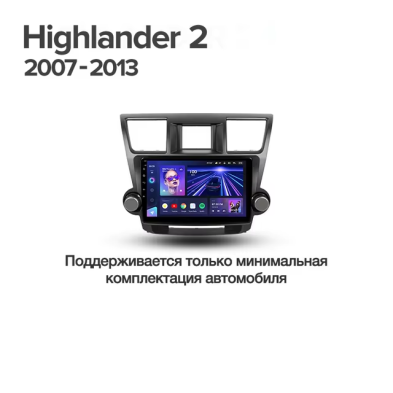 Штатная магнитола Teyes CC3L WiFi 2/32 Toyota Highlander 2 XU40 (2007-2013) F1 10"