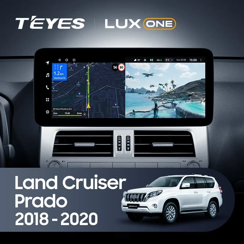 Штатная магнитола Teyes LUX ONE 6/128 Toyota Land Cruiser Prado 150 (2018-2020)