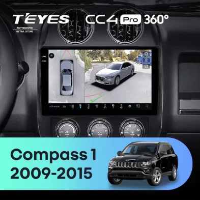 Штатная магнитола Teyes CC4 Pro 360 12/256 Jeep Compass 1 MK (2009-2015)