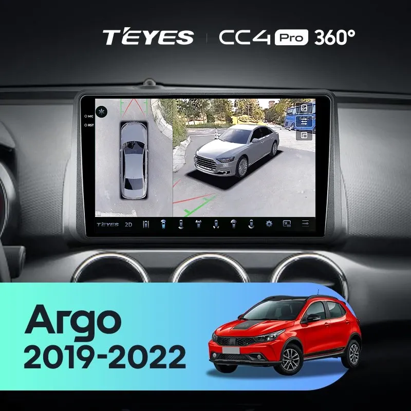 Штатная магнитола Teyes CC4 Pro 360 12/256 Fiat Argo (2019-2022)