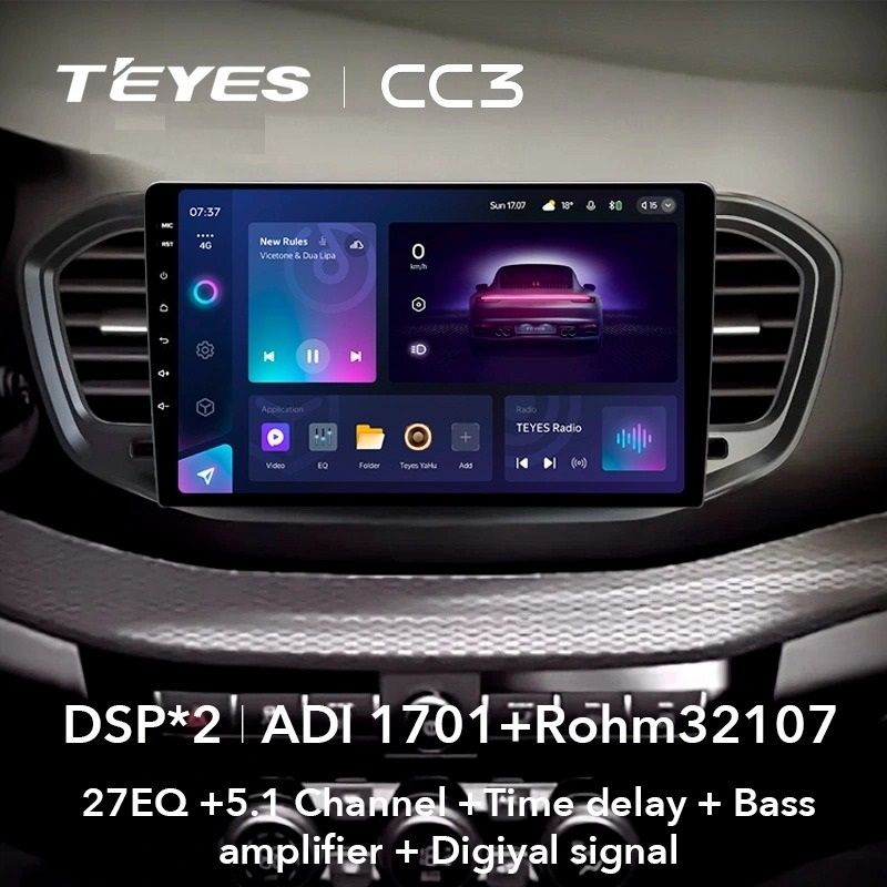 Штатная магнитола Teyes CC3 4/32 Lada Vesta 2023+ F2 Тип-A