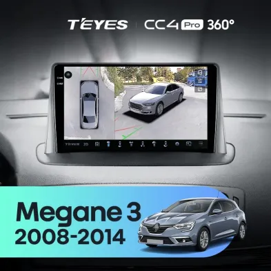 Штатная магнитола Teyes CC4 Pro 360 12/256 Renault Megane 3 (2008-2014)