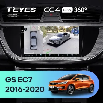 Штатная магнитола Teyes CC4 Pro 360 8/128 Geely Emgrand EC7 (2016-2020) F1