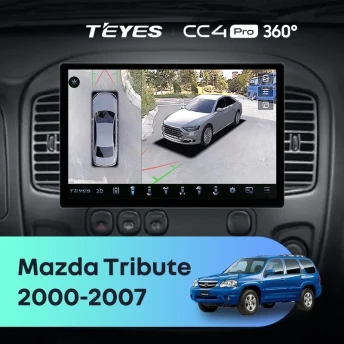 Штатная магнитола Teyes CC4 Pro 360 8/128 Mazda Tribute (2000-2007) (11")