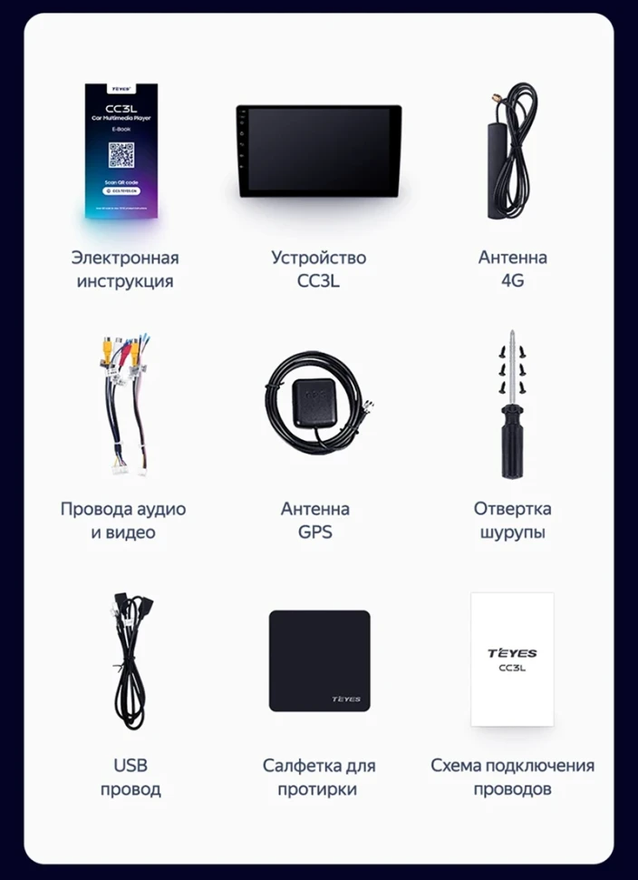 Штатная магнитола Teyes CC3L 4/32 Honda Grace (2014-2017) Тип-A Правый руль