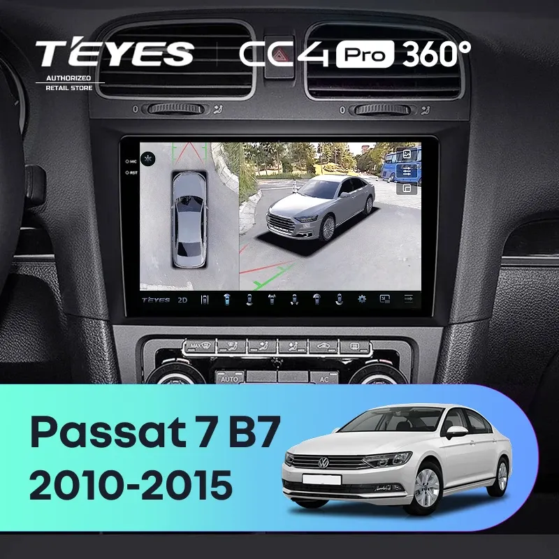 Штатная магнитола Teyes CC4 Pro 360 8/128 Volkswagen Passat 7 B7 (2010-2015)