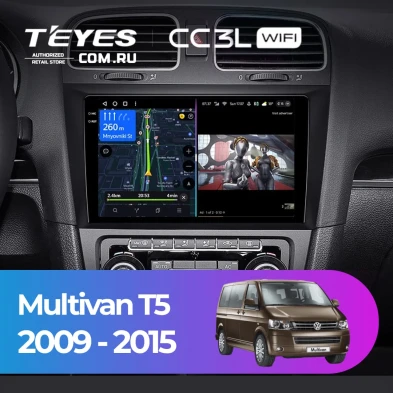 Штатная магнитола Teyes CC3L WiFi 2/32 Volkswagen Multivan T5 (2009-2015)