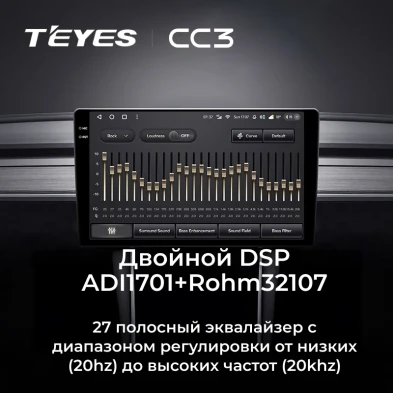 Штатная магнитола Teyes CC3 4/32 Hyundai Solaris 2 (2017-2020) F3 (черный глянец) Тип-A