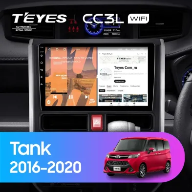 Штатная магнитола Teyes CC3L WiFi 2/32 Toyota Tank (2016-2020) Правый руль