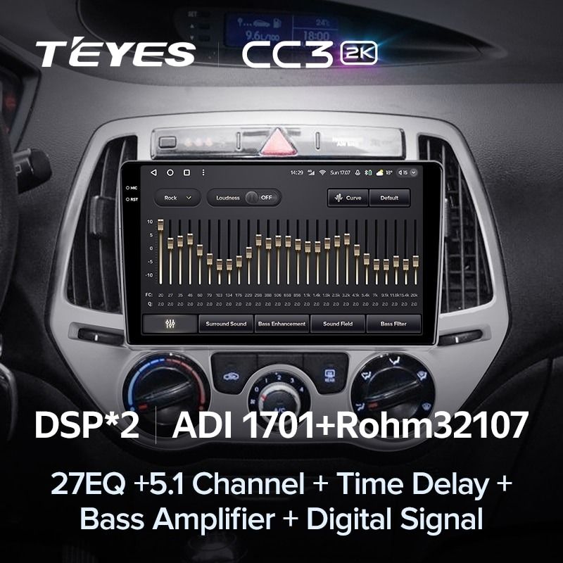Штатная магнитола Teyes CC3 2K 6/128 Hyundai i20 2 (2012-2014)