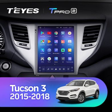 Штатная магнитола Tesla style Teyes TPRO 2 4/32 Hyundai Tucson 3 (2015-2018) Тип-B