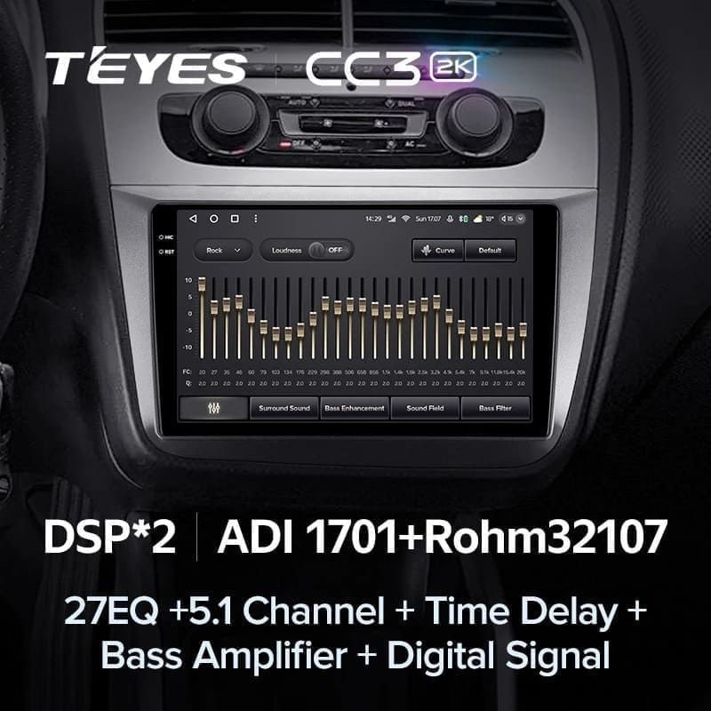Штатная магнитола Teyes CC3 2K 4/64 Seat Leon (2005-2012)