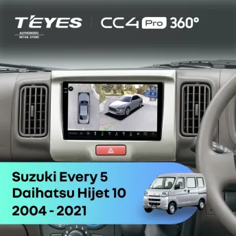 Штатная магнитола Teyes CC4 Pro 360 8/128 Daihatsu Hijet 10 (2004-2021)