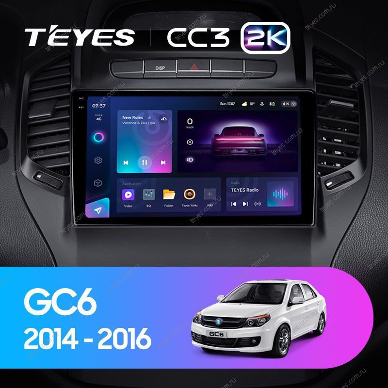 Штатная магнитола Teyes CC3 2K 4/32 Geely GC6 1 (2014-2016)
