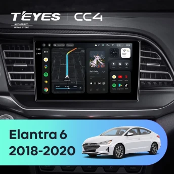 Штатная магнитола Teyes CC4 8/128 Hyundai Elantra 6 (2018-2020) Тип-B