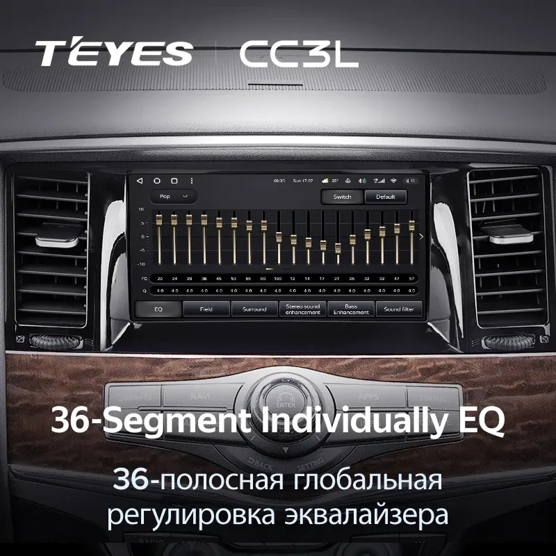 Штатная магнитола Teyes CC3L 4/32 Nissan Patrol 6 Y62 (2010-2019)