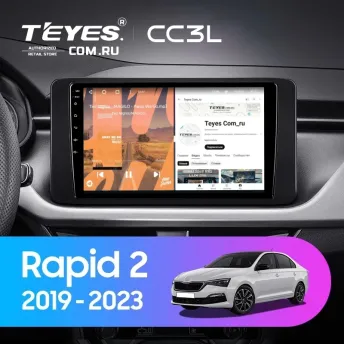 Штатная магнитола Teyes CC3L 4/32 Skoda Rapid 2 (2019-2023)