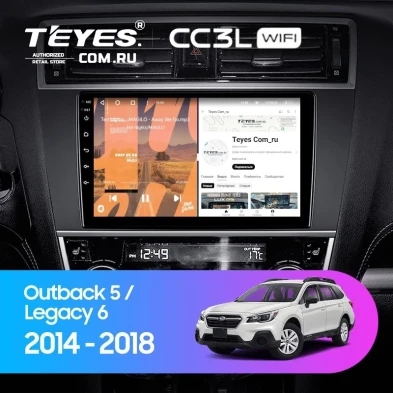 Штатная магнитола Teyes CC3L WiFi 2/32 Subaru Legacy 6 (2014-2017)