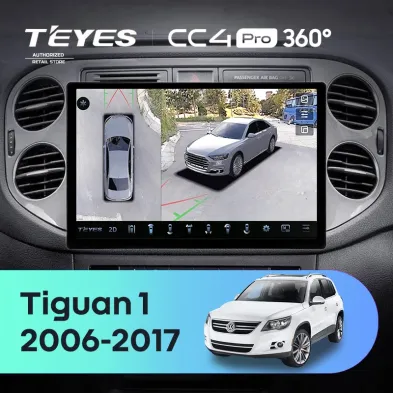 Штатная магнитола Teyes CC4 Pro 360 12/256 Volkswagen Tiguan 1 NF (2006-2016) F2 (11")