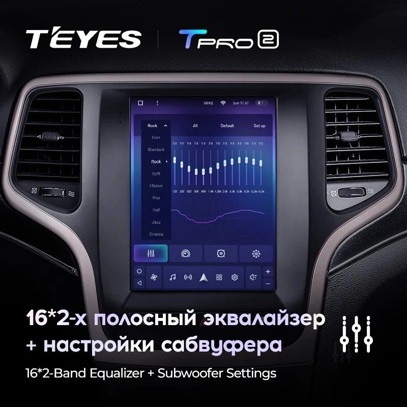 Штатная магнитола Tesla style Teyes TPRO 2 4/64 Jeep Grand Cherokee WK2 (2013-2020)