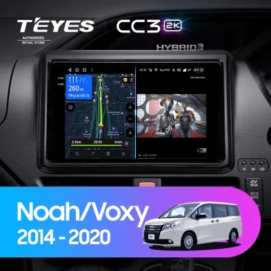 Штатная магнитола Teyes CC3 2K 4/64 Toyota Noah R80 (2014-2020) Правый руль