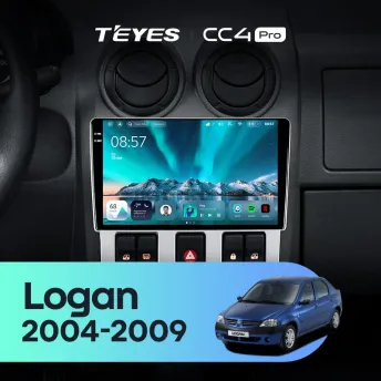 Штатная магнитола Teyes CC4 Pro 12/256 Renault Logan 1 (2004-2009)