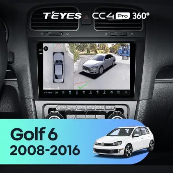 Штатная магнитола Teyes CC4 Pro 360 8/128 Volkswagen Golf 6 (2008-2016)