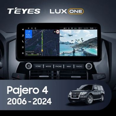 Штатная магнитола Teyes LUX ONE 6/128 Mitsubishi Pajero 4 V80 V90 (2006-2024) Тип-A