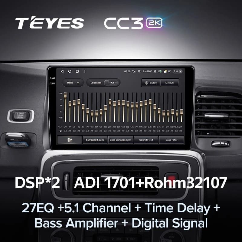 Штатная магнитола Teyes CC3 2K 6/128 Volvo S60 Y20 (2010-2018)