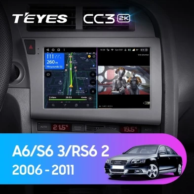 Штатная магнитола Teyes CC3 2K 6/128 Audi S6 3 (2006-2011)