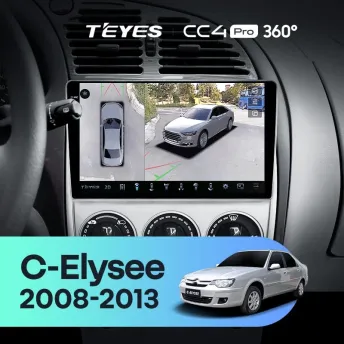 Штатная магнитола Teyes CC4 Pro 360 12/256 Citroen C-Elysee (2008-2013)