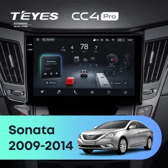 Штатная магнитола Teyes CC4 Pro 12/256 Hyundai Sonata 6 YF (2009-2014) Тип-A