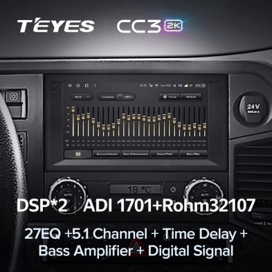 Штатная магнитола Teyes CC3 2K 6/128 Mercedes-Benz Actros (2011-2023)