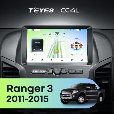 Штатная магнитола Teyes CC4L 6/64 Ford Ranger 3 (2011-2015) F1