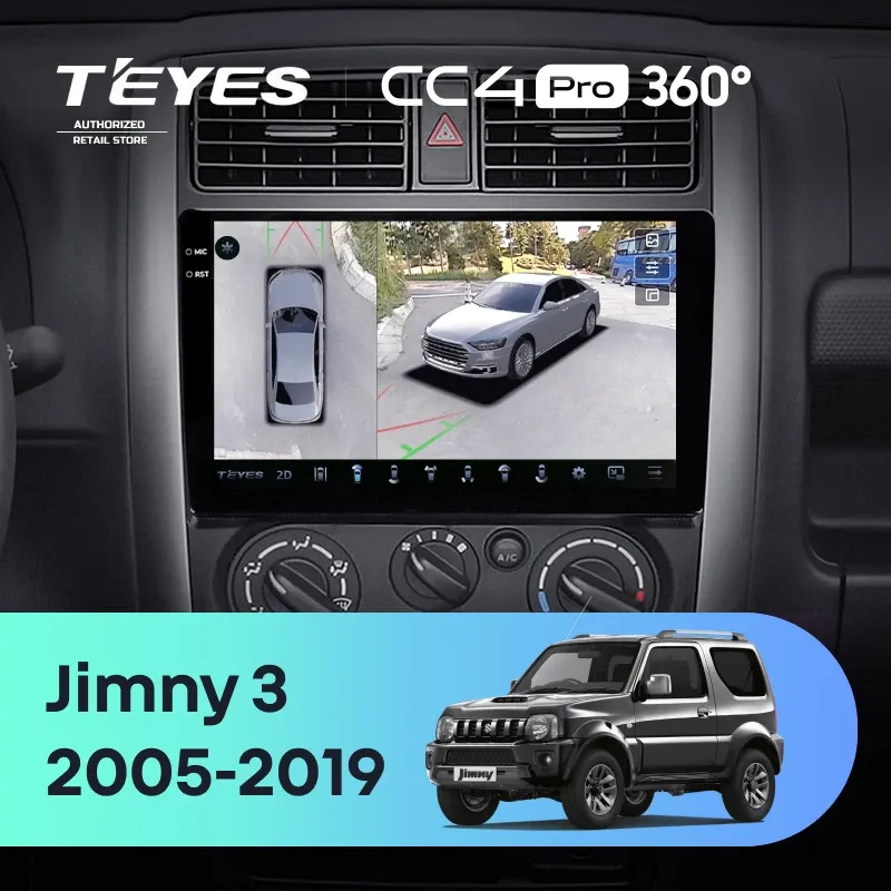Штатная магнитола Teyes CC4 Pro 360 8/128 Suzuki Jimny 3 (2005-2019)